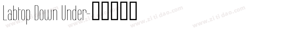 Labtop Down Under字体转换